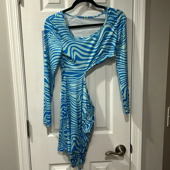 SHEIN | Dresses | Beach Blue Dress With Cutouts | Poshmark SHEIN | Dresses | Beach Blue Dress With Cutouts | Poshmark